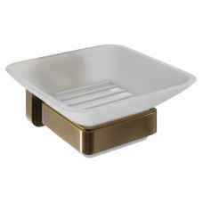 Bradley Brushed Brass Soap Dish